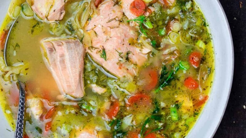 Rich Salmon Soup Recipe