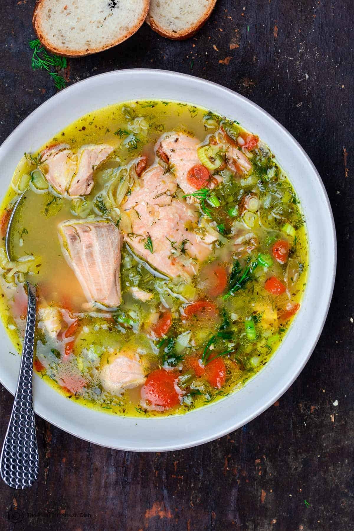 Rich Salmon Soup Recipe