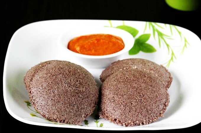 Ragi Browen Idli Recipe
