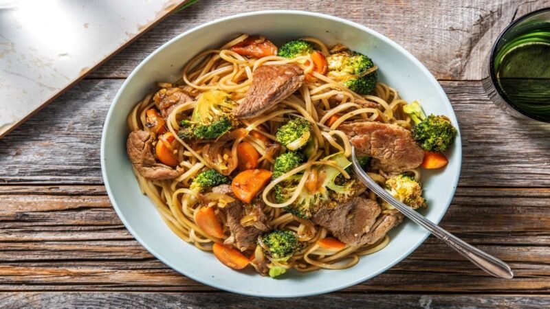 Lamb Fried Noodles Recipe