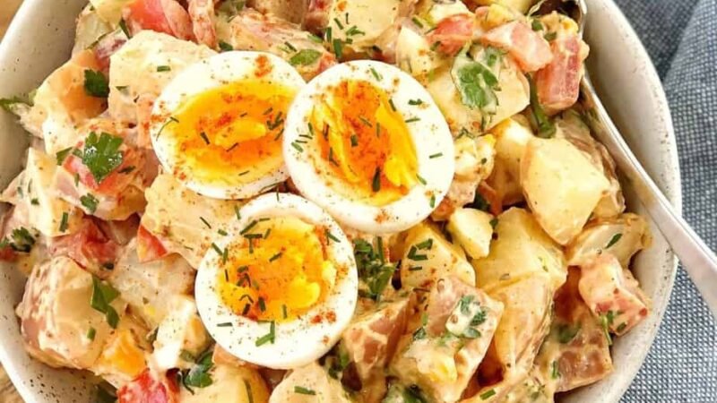 Juicy Potato and Egg Salad