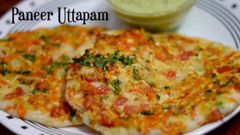 Paneer Uttapam Recipe