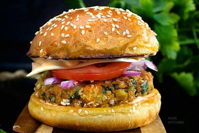 Aloo Tikki Burger Recipe