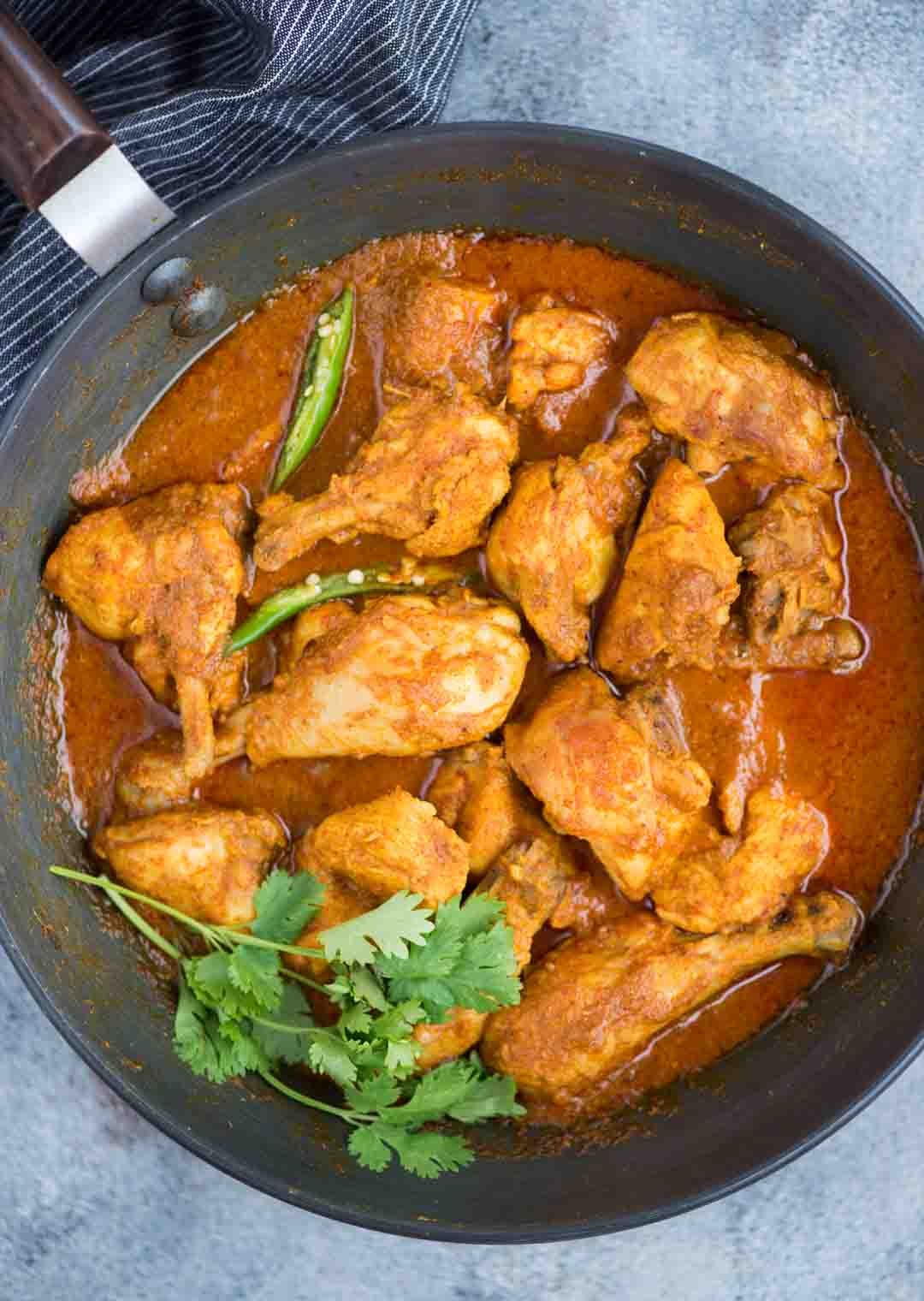 Zero Oil Indian Chili Chicken with Veggies Recipe