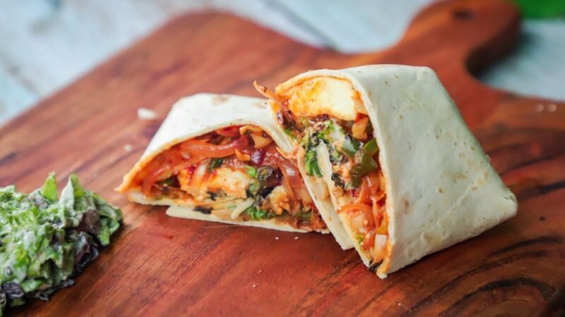 Paneer and Capsicum Wrap Recipe