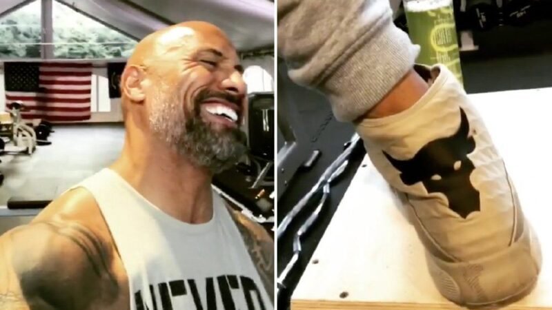 Dwayne Johnson pees in bottles during exercises