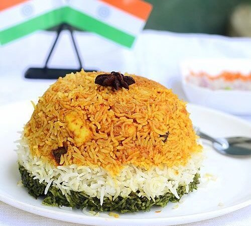 Tiranga Rice Recipe