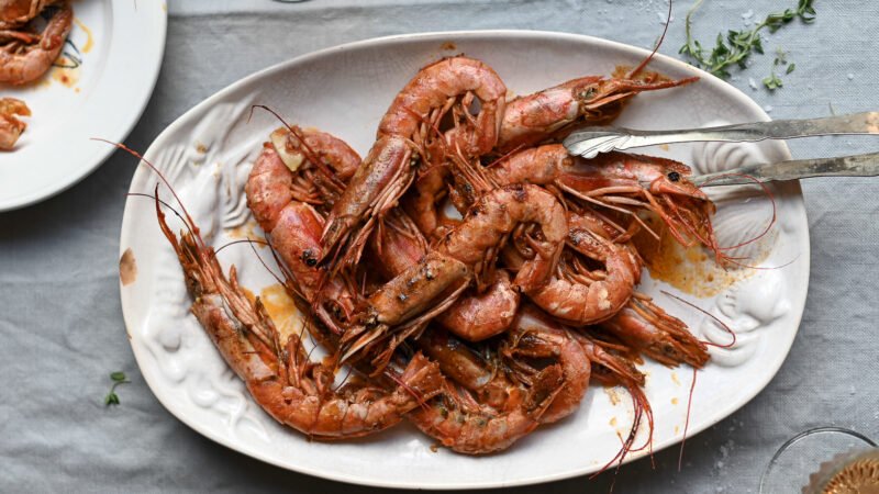 Barbecued Prawns with Chili Cheese Recipe