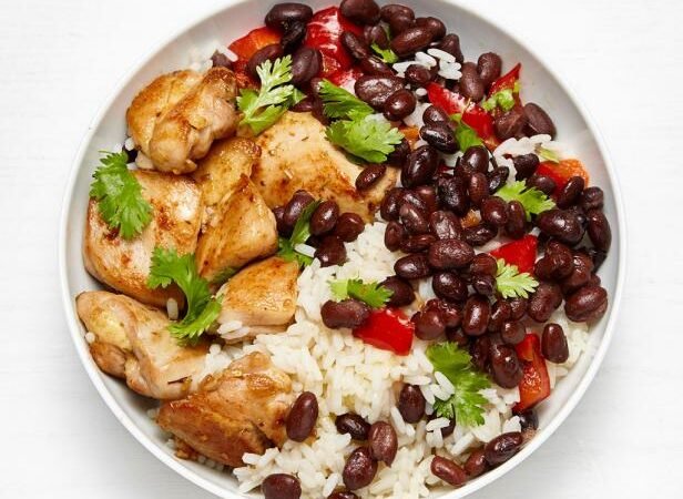 Dark Bean Chicken with Rice Recipe
