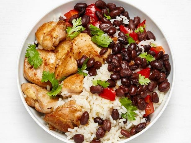 Dark Bean Chicken with Rice Recipe