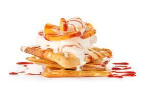 How To Make Gingerbread Waffles with Peach Sauce