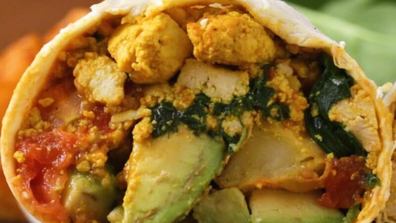 Tofu Potato Breakfast Burrito Recipe