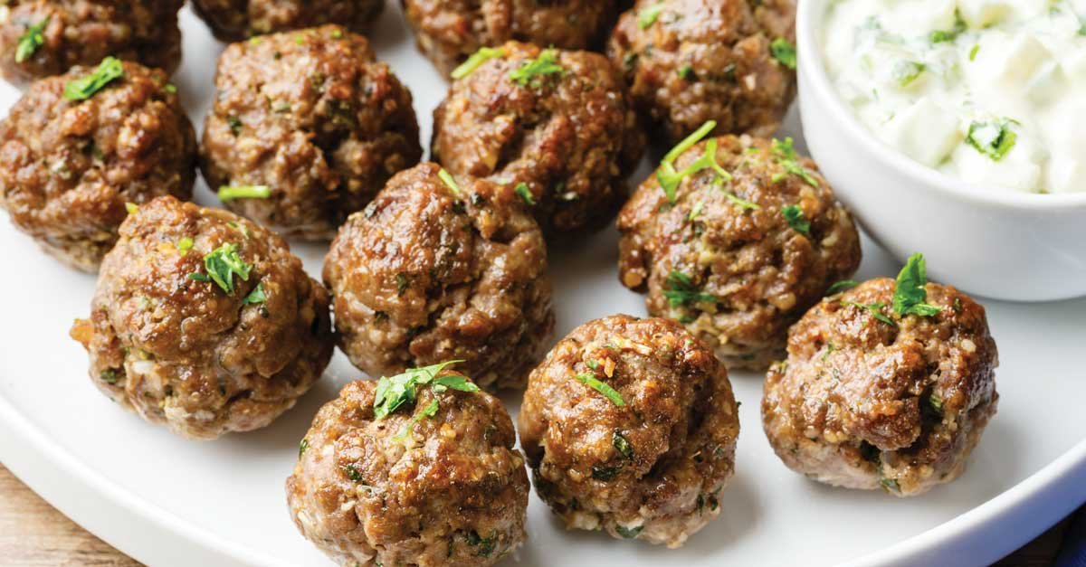 Greek style Lamb Meatballs Recipe