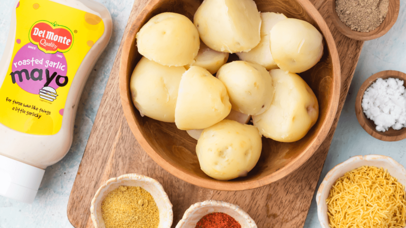 Potato and Mayonnaise Chaat Recipe