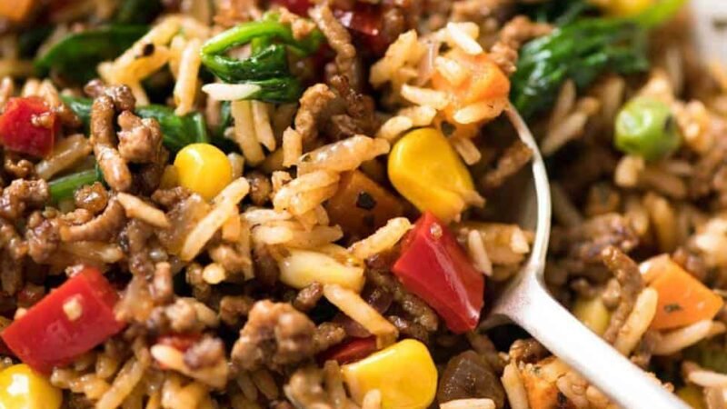 Vegetable and Beef Pulao Recipe