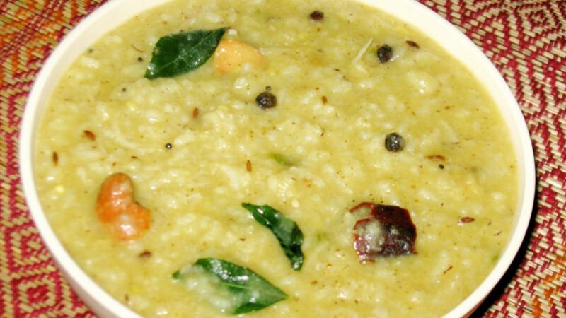 Khara Pongal Recipe