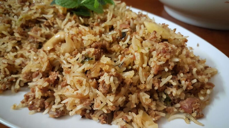 Qeema Pulao Recipe