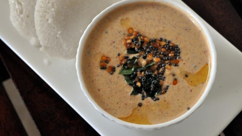 Kinda kadalai with Peanut Chutney Recipe