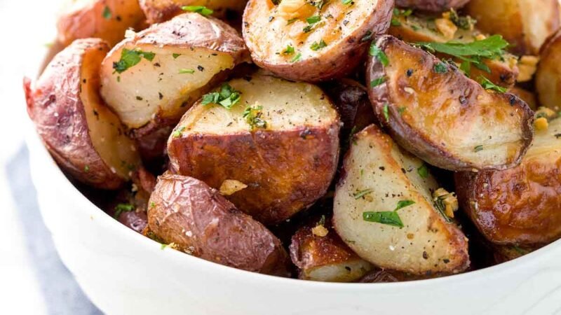 Rosemary Garlic Baked Potatoes Recipe