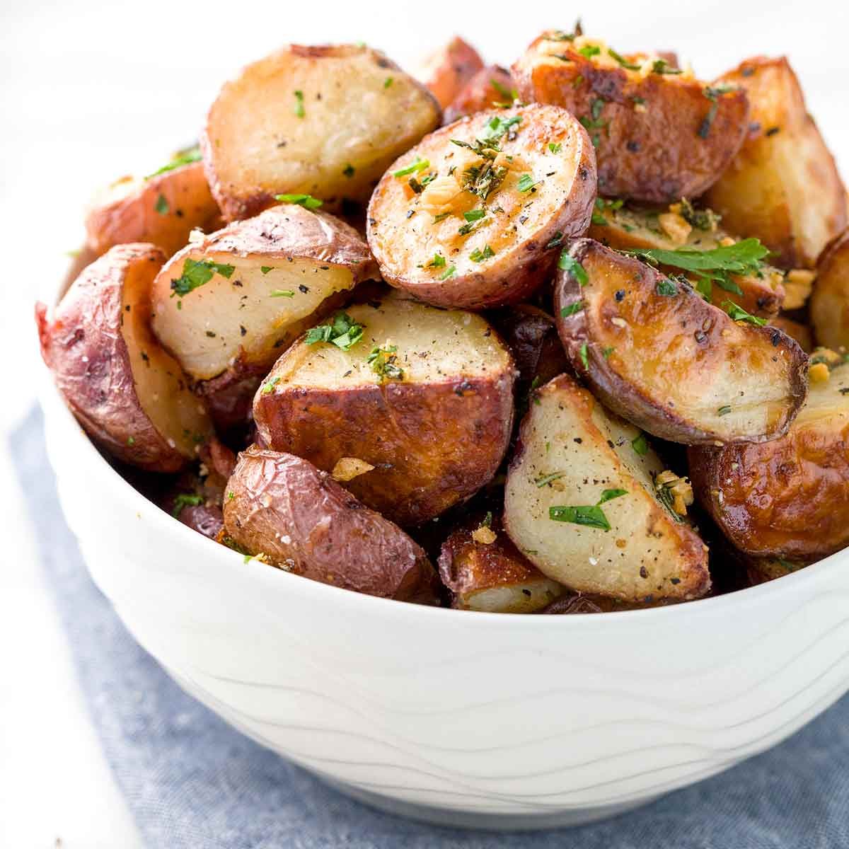 Rosemary Garlic Baked Potatoes Recipe