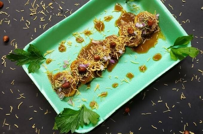 Bread roll Chaat Recipe