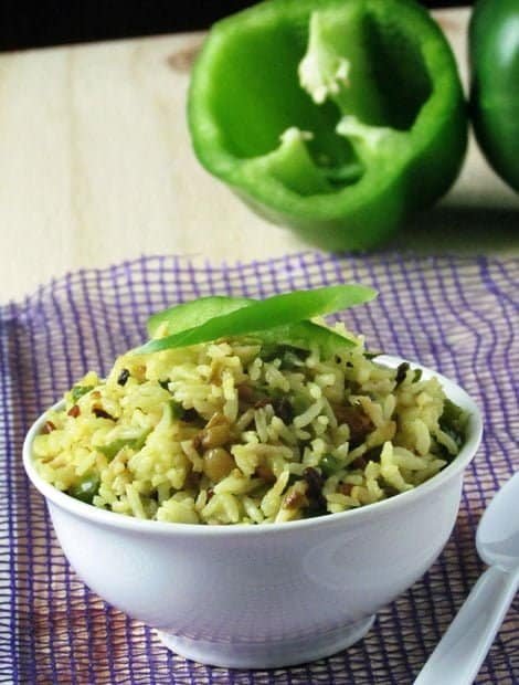 Special Corn and Capsicum Rice Recipe