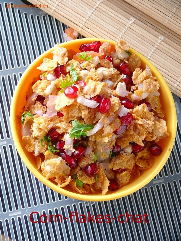 Corn Flakes Fruits Chaat Recipe