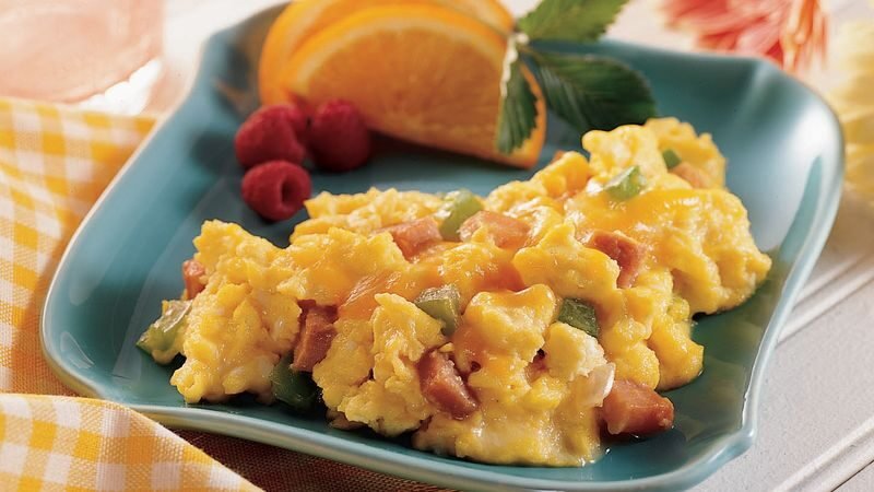 Ham and Cheese Eggs Recipe