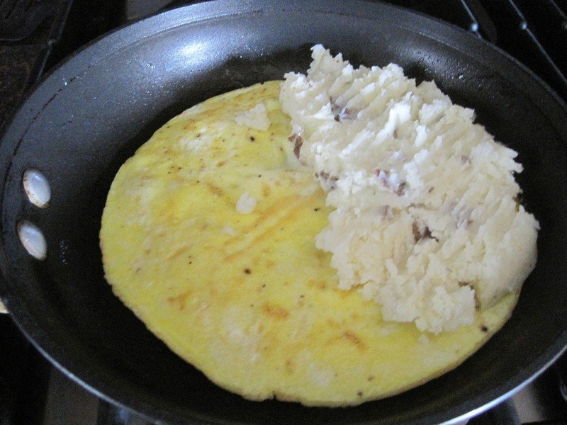 Squashed Potato Omelet Recipe