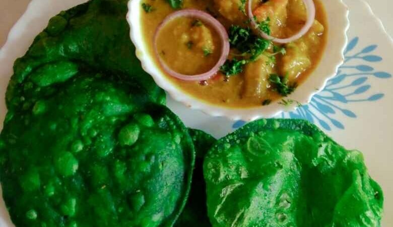 Aloo Pudina Puri Recipe