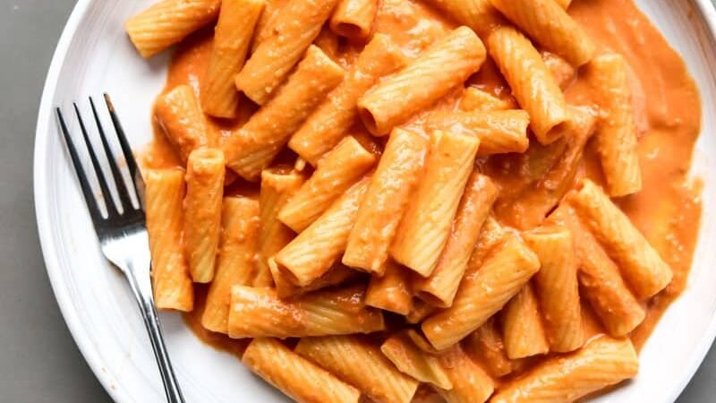 Heated Pasta in Mixed Sauce Recipe