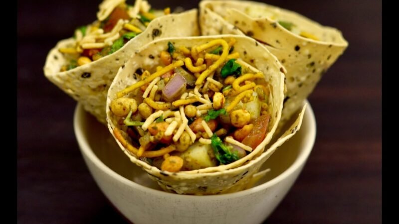 Chatpata Papad Cone Recipe