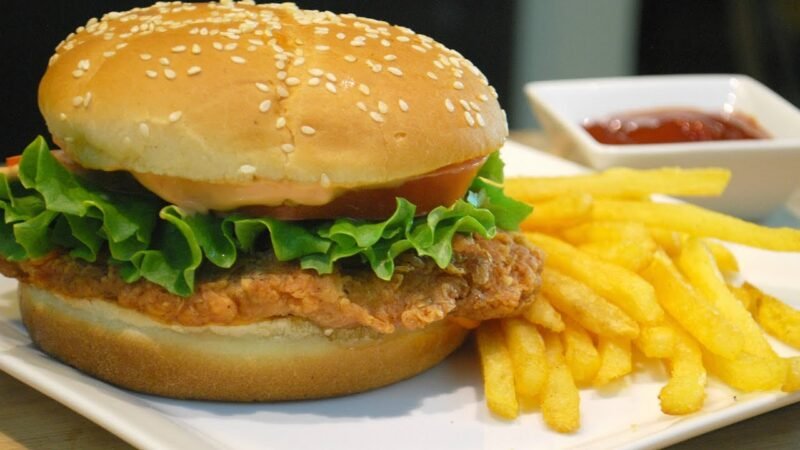 Chicken Burger KFC Style Recipe