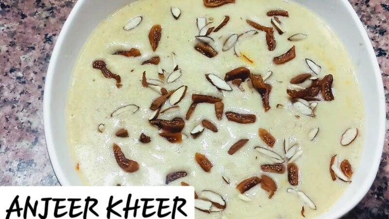 Anjeer Kheer Recipe