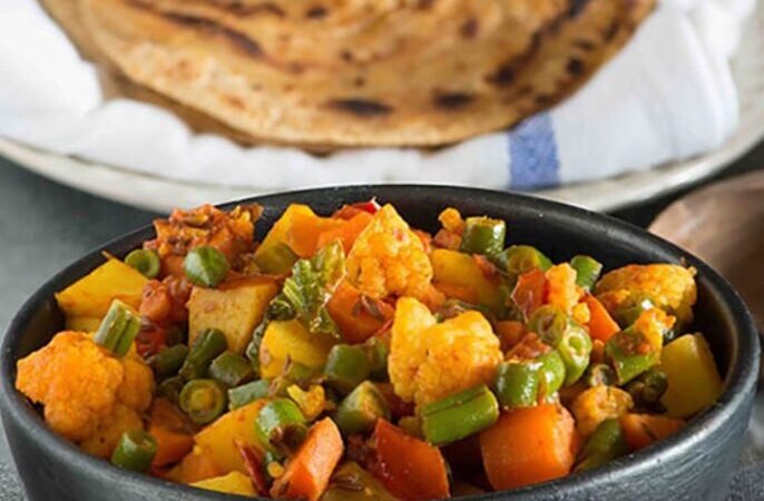 Dry Mixed Vegetable Sabzi Recipe