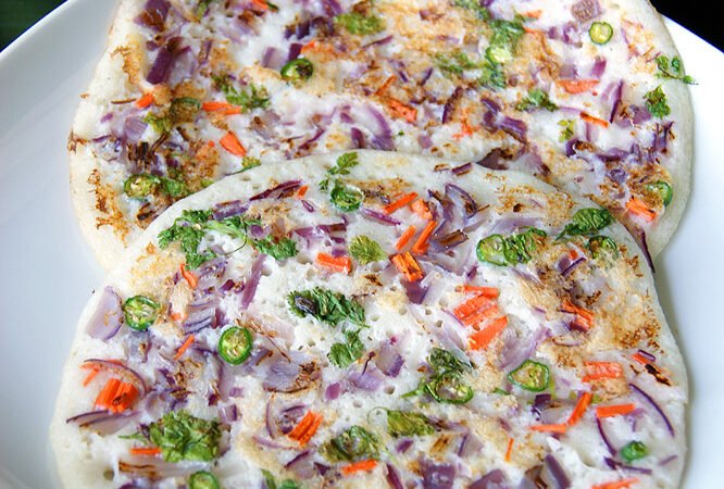 Kaju and Carrot Uttapam Recipe