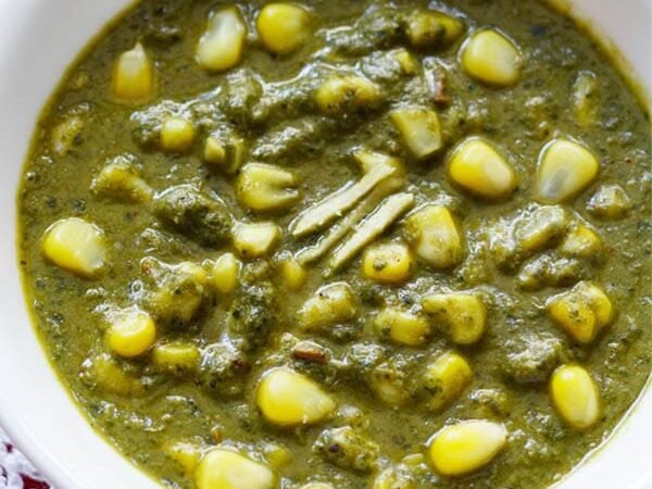 Spinach Corn Curry Recipe