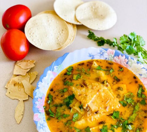North Indian Papad Curry Recipe