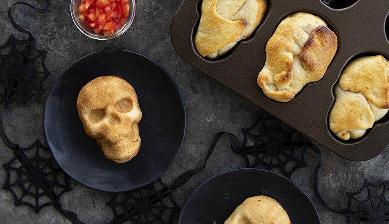 Stuffed Pizza Skull Recipe