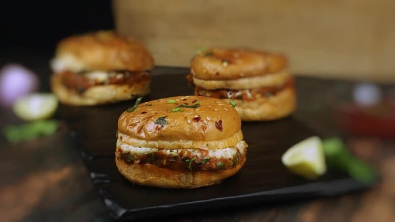Popular Veg Cheese Burger Recipe