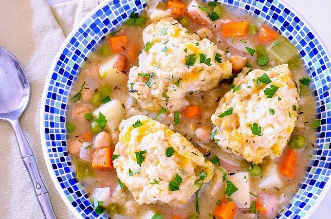 Vegetable Stew and Dumplings Recipe