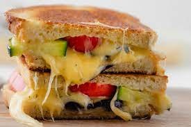 Sandwich With Cheese And Spicy Sauteed Vegetables