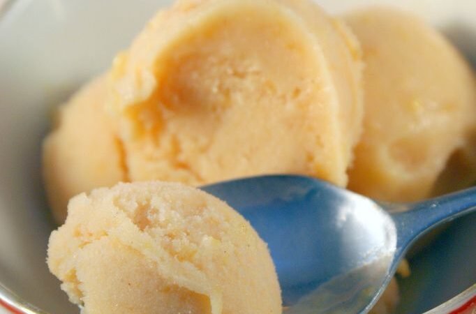Peach Buttermilk Sorbet Recipe