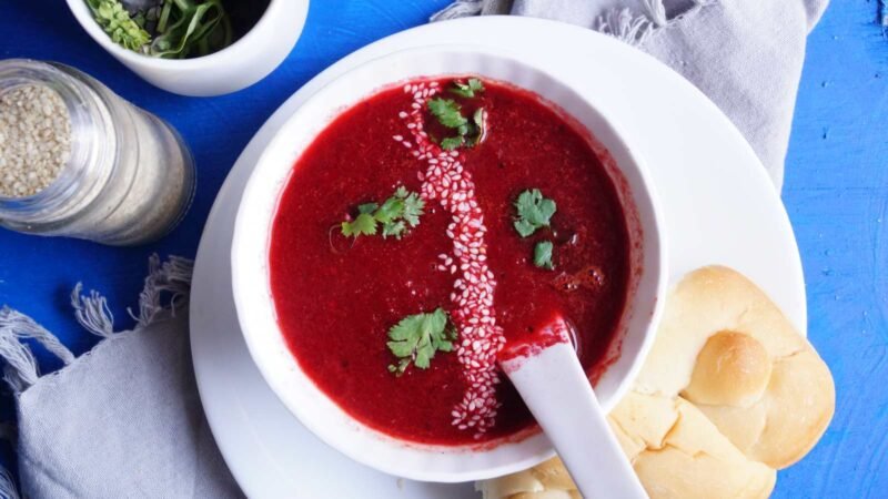 Beetroot Onion Soup Recipe