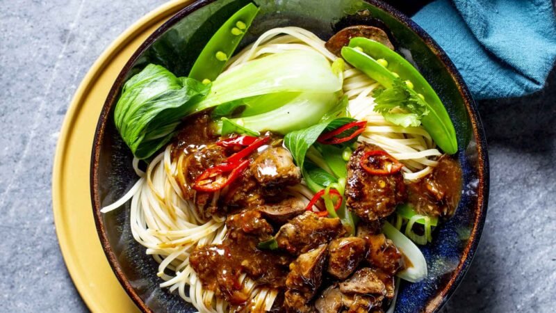 Egg Noodles with Chicken Liver Recipe