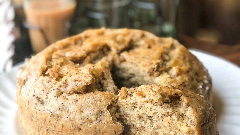 Banana Cake without Oven and Egg Recipe