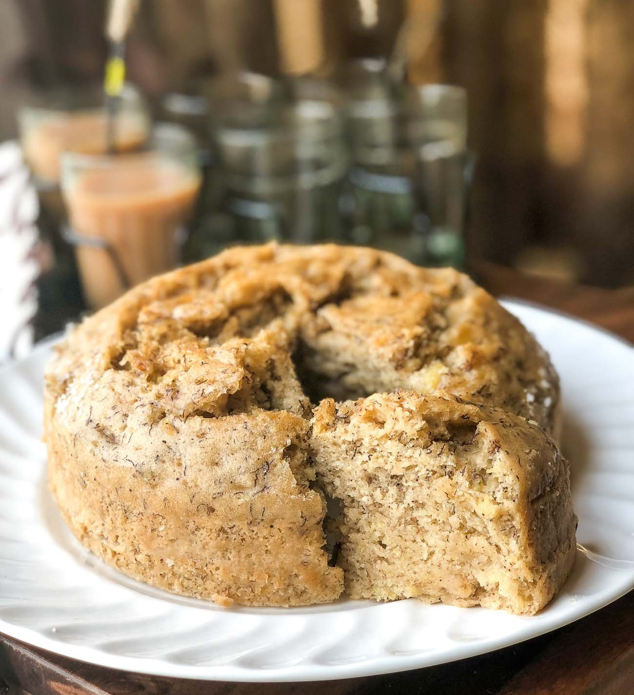 Banana Cake without Oven and Egg Recipe