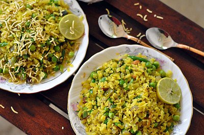 Pea Poha Recipe