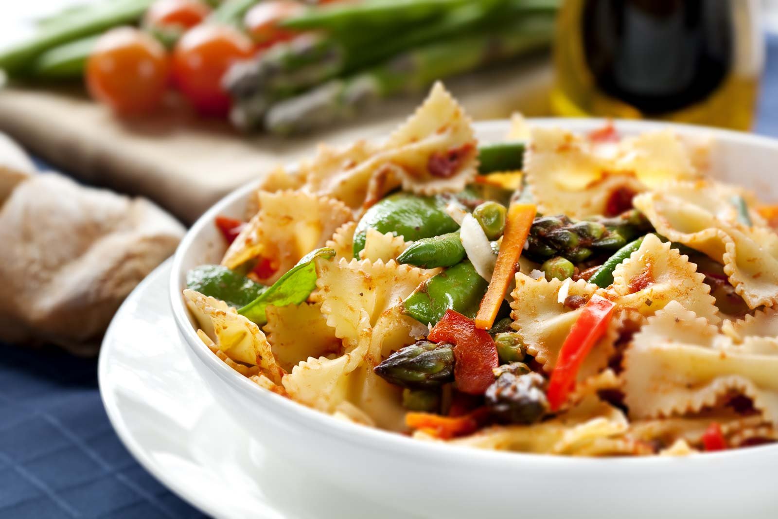 Farfalle Pasta with Roasted Tomatoes Recipe