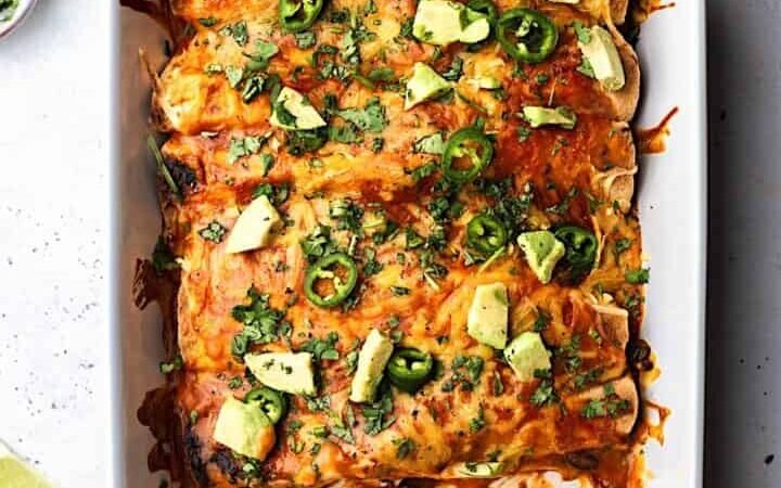 Yam and Black Bean Enchiladas Recipe